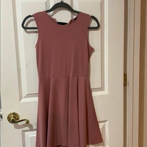 Design lab mauve dress with tie in back